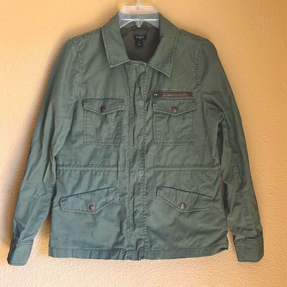 J Crew Jacket Cargo Utility Military style S - Picture 1 of 10